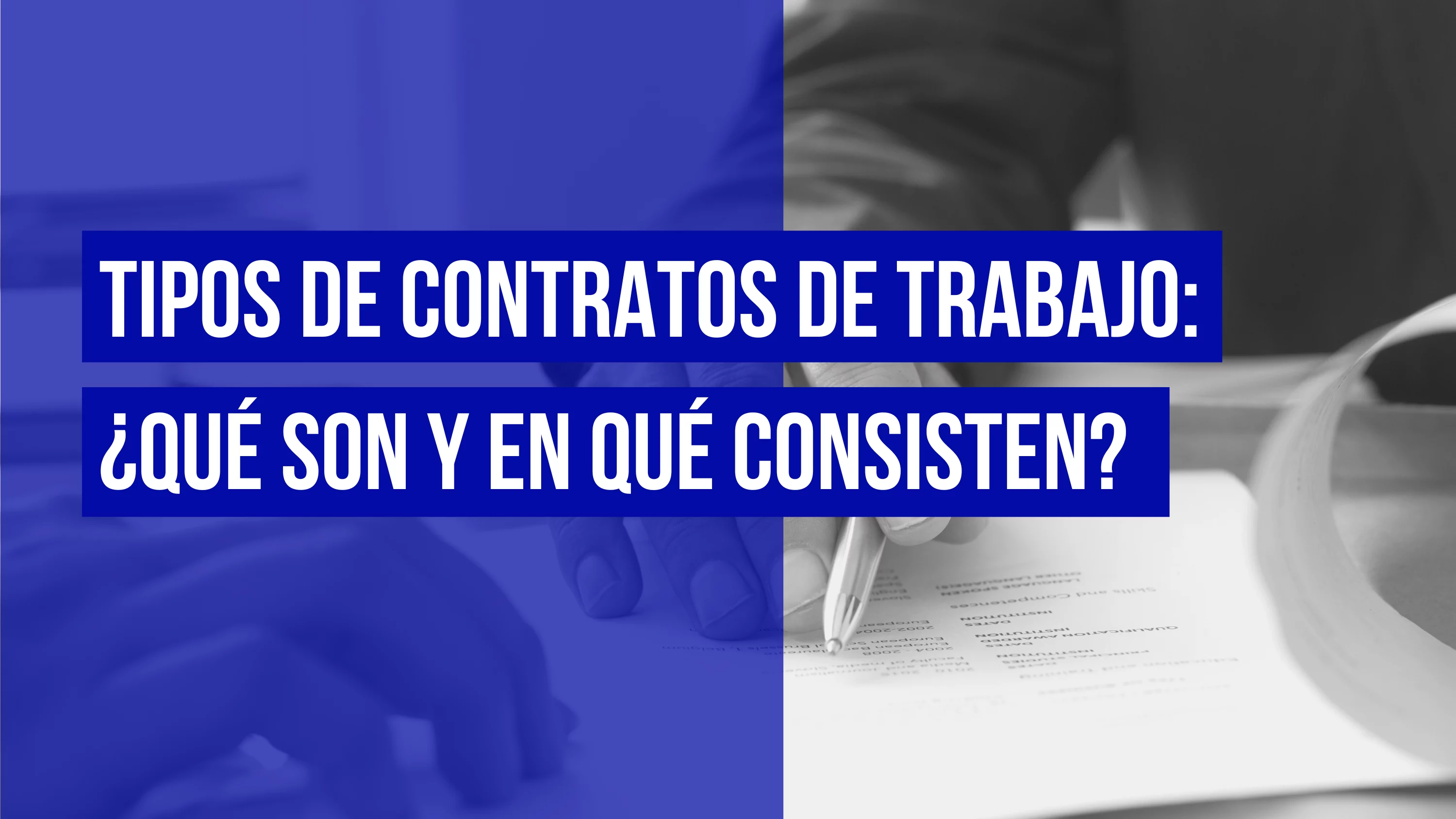tipos de contratos de trabajo